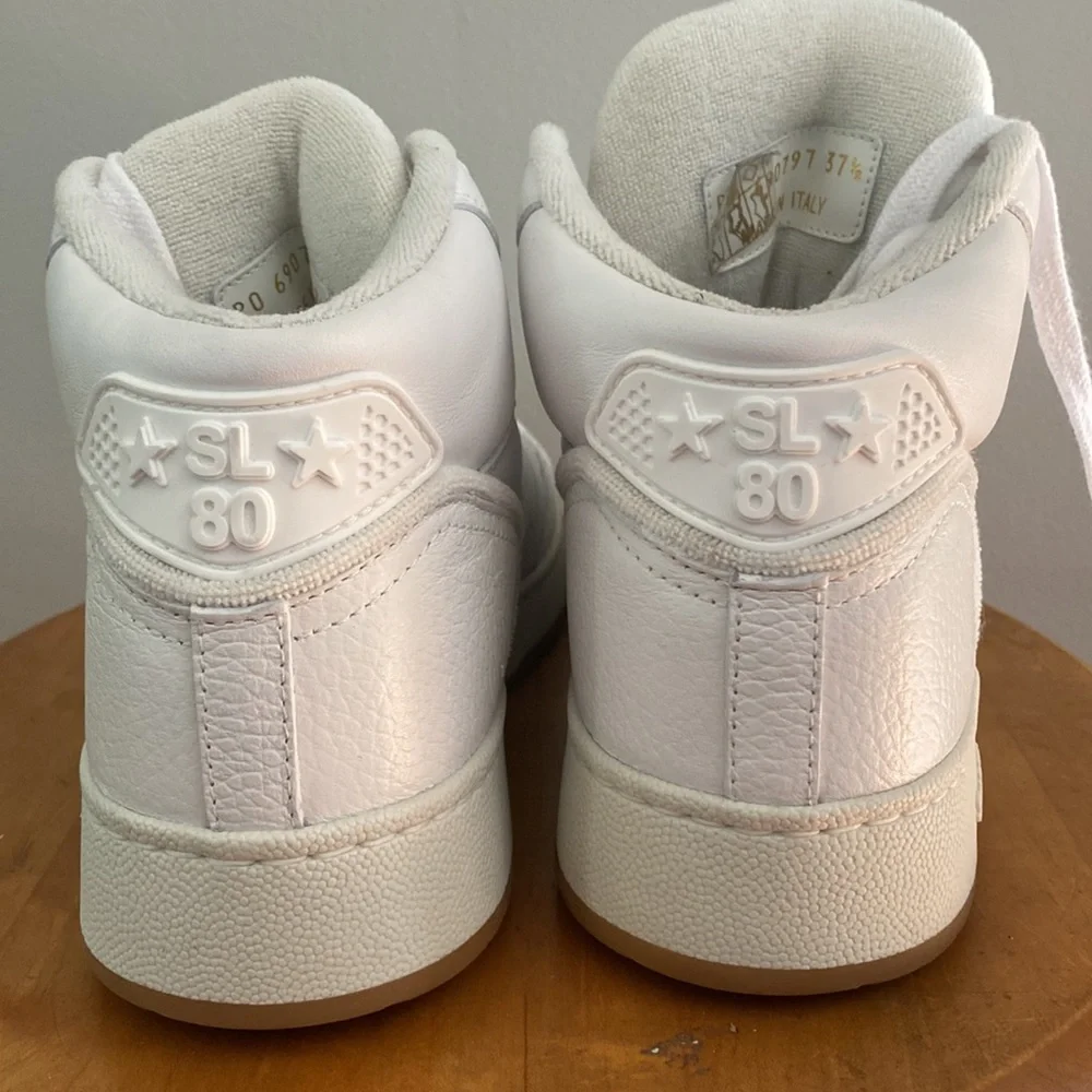 SL80 Saint Laurent white high tops - Picture 3 of 8